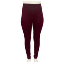 Ladies Leggings Thermal Plain Warm Thick Winter Fleece High Waist.