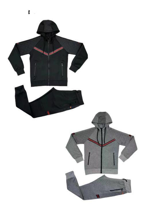 Mens Red Stripe Tracksuit FF-1582