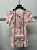 Girls Puff Sleeve Dress