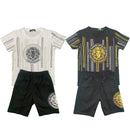 Boys T-Shirt Shorts Set Lion Print Diamante Set Outfit Kids Summer Top Outfit