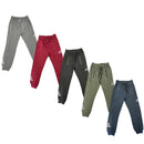 Boys Joggers Cargo Zip Pocket Fashion Stretch Cotton Jogging Bottoms Tracksuit Kids
