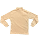 Kids Plain Long Sleeve Top Boys Girls T-Shirt Thick Cotton Stretch Polo Neck