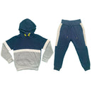 Boys Kids Tracksuit Panel Hoodie Joggers Jogging Bottoms Outfit Set Reflective.