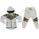Boys Kids Tracksuit Jacket Joggers Jogging Bottoms Baroque Print Winter Fleece.