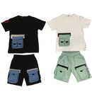 Boy T-Shirt And Short Set Combat Pockets K-815