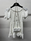 Girls Puff Sleeve Dress