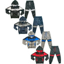 Boys Kids Panel Tracksuit Jacket Joggers Jogging Bottoms Sport PE Gym Set Warm.