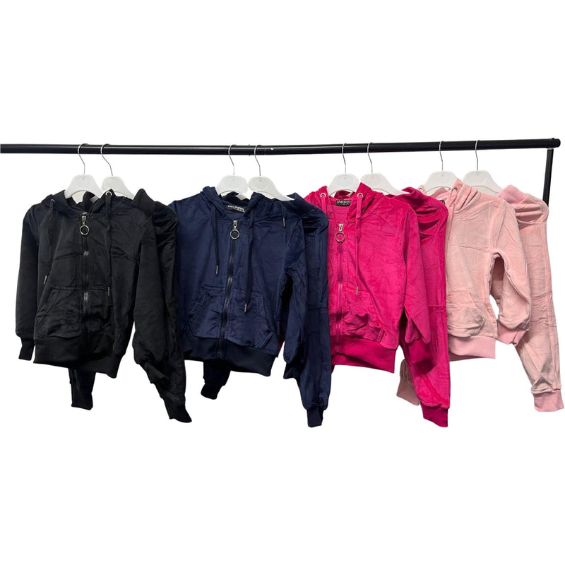 Girls Velour Tracksuit VX-781