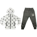 Boys Tracksuit Jacket Jogging Bottoms Set Joggers Outfit Tiger Print Kids