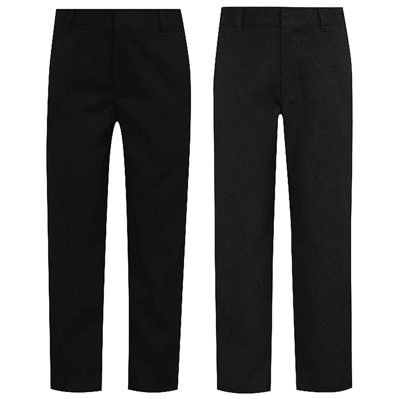 Boys Regular Leg School Trousers Ex Store Adjustable Waist