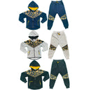 Boys Kids Tracksuit Jacket Joggers Jogging Bottoms Baroque Print Winter Fleece.
