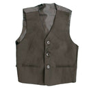 Boys Kids Velvet 5 Piece Suit Set Blazer Waistcoat Trousers Shirt Tie Wedding.