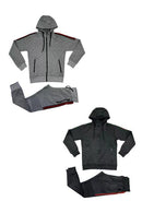 Mens Tracksuit Red Stripe FF-1583