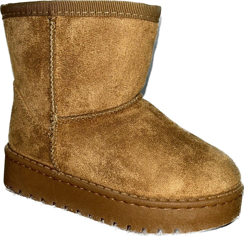 Girls Faux Fur Lined Ankle Boots