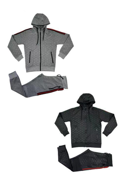 Mens Tracksuit Red Stripe FF-1583