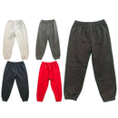 Boys Girls Kids Plain Fleece Joggers Sports Tracksuit Bottoms Jogging PE School.