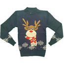 Boys Girls Kids Christmas Jumper Reindeer Sweater Xmas Sweatshirt Top Rudolph.