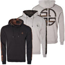 Mens Slim Fit Hoodie With Camo Detailing Backshaw