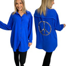 Ladies Cheesecloth Peace Shirt