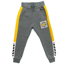 Boys Kids Panel Jogging Sports Tracksuit Bottoms Fleece Winter Joggers Warm.