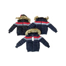Boys Fur Winter Coat Striped KP-24
