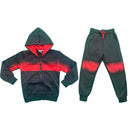 Boys Kids Panel Tracksuit Jacket Joggers Jogging Bottoms Sport PE Gym Set Warm.